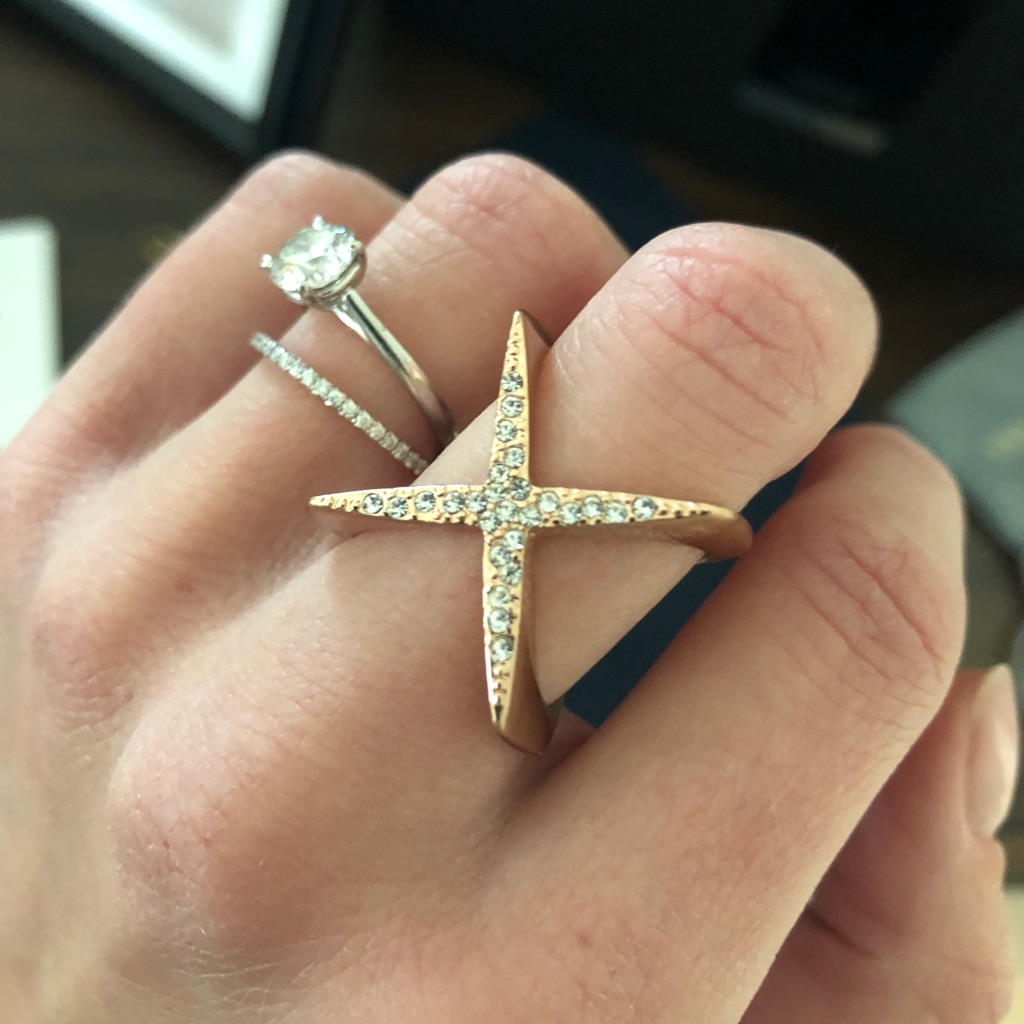 Rose Gold Ring By Pilgrim Denmark 15$